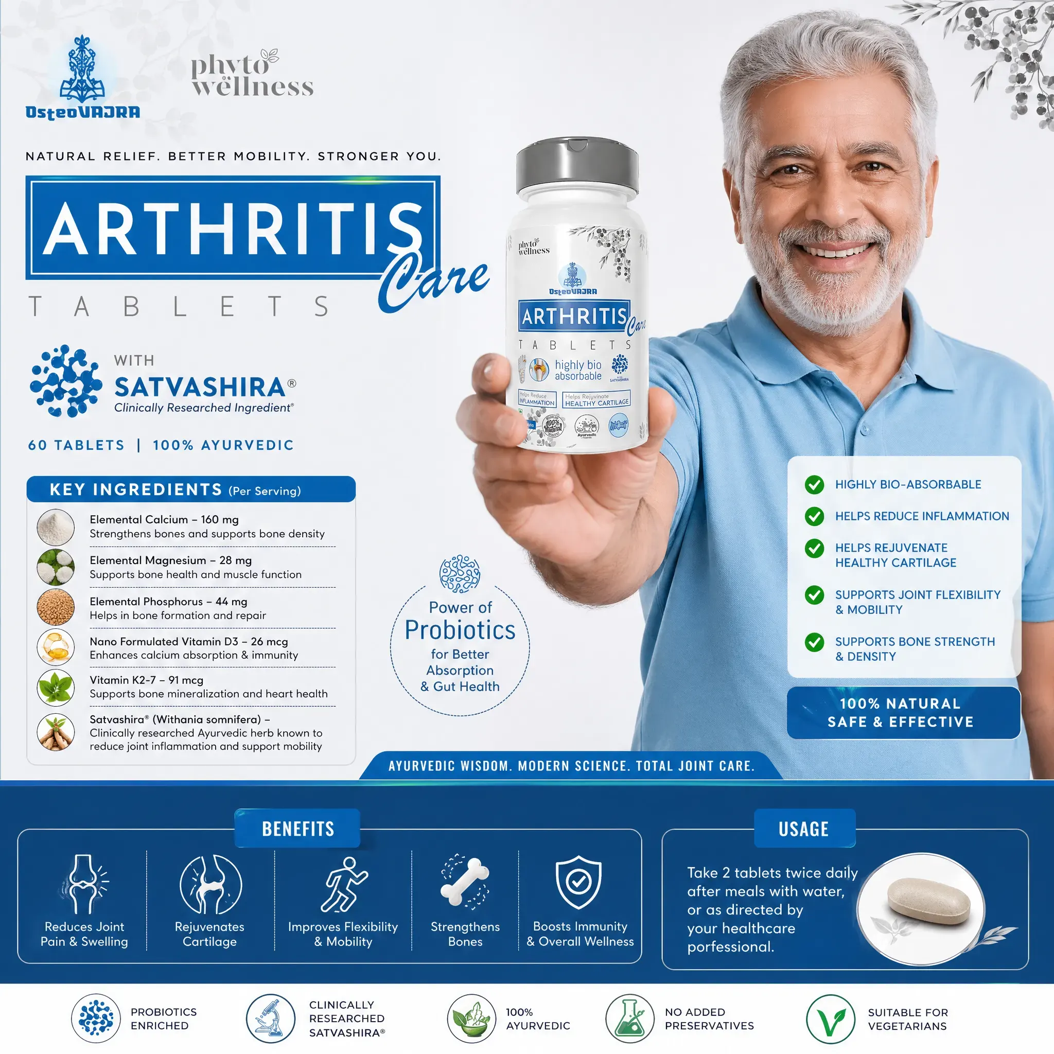 Probiotic Arthiritis Care 60 Tablets (HS00597)
